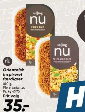 Bilka Salling nu Orientalsk inspireret færdigret tilbud