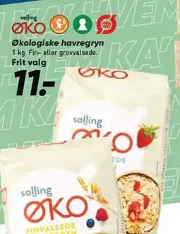 Bilka Salling ØKO Økologiske havregryn tilbud