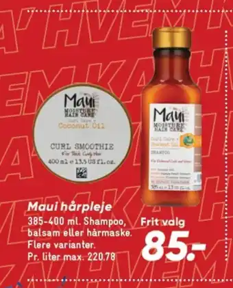 Bilka MAUI hårpleje tilbud