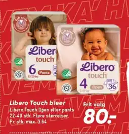 Bilka Libero Touch bleer tilbud