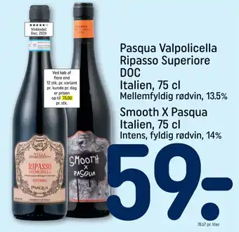 REMA 1000 Pasqua Valpolicella Ripasso Superiore tilbud