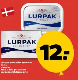 Netto Lurpak smør eller smørbar tilbud