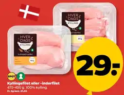 Netto Kyllingefilet eller -inderfilet tilbud