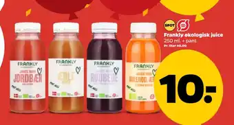 Netto Frankly økologisk juice tilbud