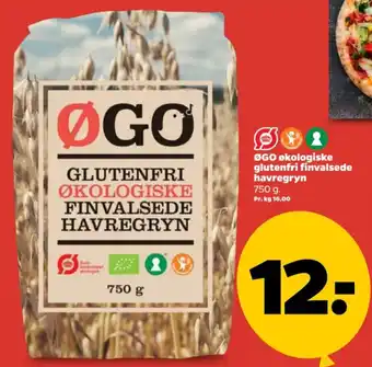 Netto ØGO økologiske glutenfri finvalsede havregryn tilbud