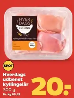 Netto Hverdags udbenet kyllingelår tilbud