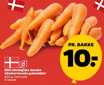 Netto ØGO økologiske danske håndsorterede gulerødder tilbud