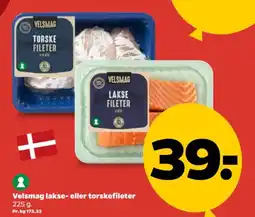 Netto Velsmag lakse- eller torskefileter tilbud