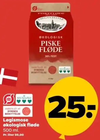 Netto Løgismose økologisk fløde tilbud