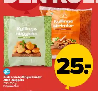 Netto Bistronne kyllingestrimler tilbud