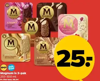 Netto Magnum is 3-pak tilbud