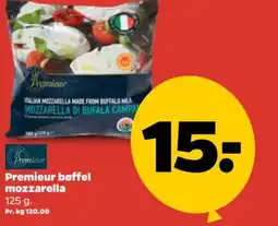 Netto Premieur bøffel mozzarella tilbud