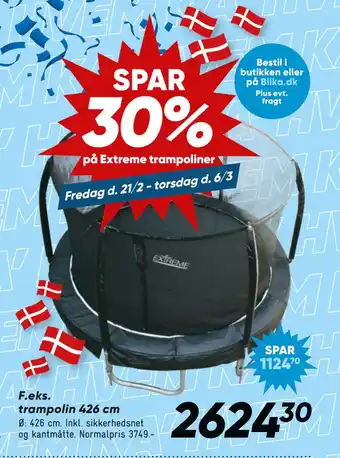 Bilka trampolin 426 cm tilbud