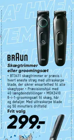 Bilka Skægtrimmer eller groomingsæt tilbud