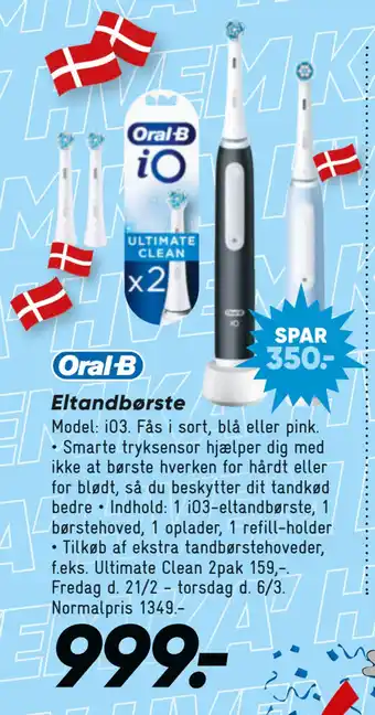 Bilka Eltandbørste tilbud