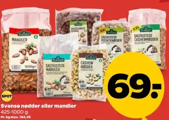 Netto Svansø nødder eller mandler tilbud