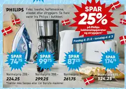 Bilka SPAR 25% på Philips køkkenelapparater og strygejern tilbud