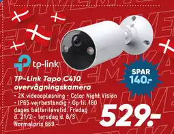 Bilka TP-Link Tapo C410 overvågningskamera tilbud