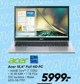 Bilka Acer 15,6” Full HD PC tilbud