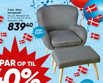 Bilka Vitus loungestol tilbud