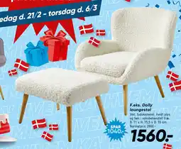 Bilka Dolly loungestol tilbud