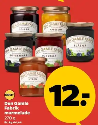 Netto Den Gamle Fabrik marmelade tilbud