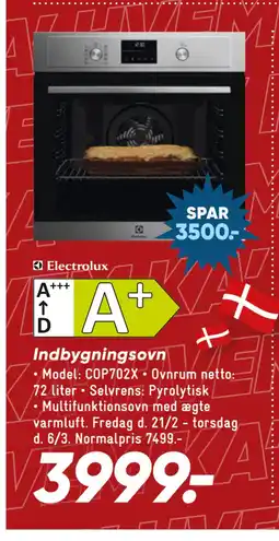 Bilka Indbygningsovn tilbud