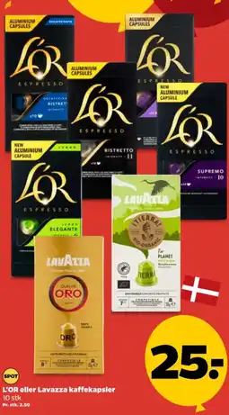 Netto L'OR eller Lavazza kaffekapsler tilbud