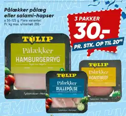 Bilka Pålækker pålæg eller salami-hapser tilbud