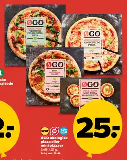 Netto ØGO økologisk pizza eller mini pizzaer tilbud