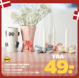 Netto Vase i keramik H tilbud