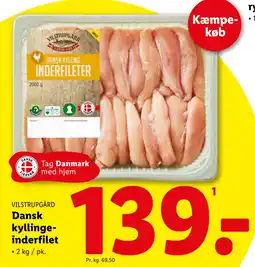 Lidl Dansk kyllingeinderfilet tilbud