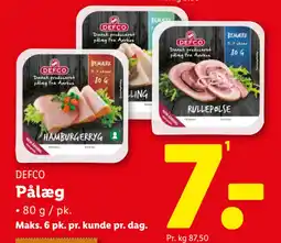 Lidl Pålæg tilbud