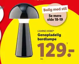 Lidl Genopladelig bordlampe tilbud