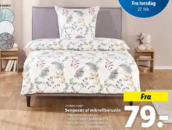 Lidl Sengesæt af mikrofibersatin tilbud