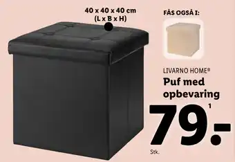 Lidl Puf med opbevaring tilbud