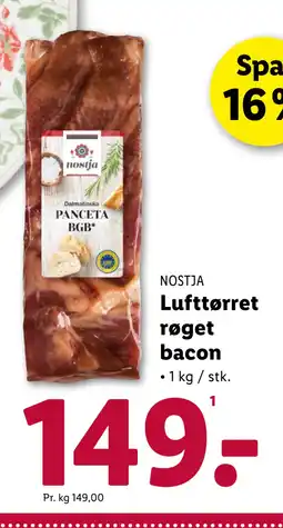 Lidl Lufttørret røget bacon tilbud