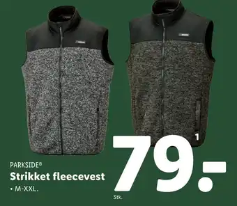 Lidl Strikket fleecevest tilbud