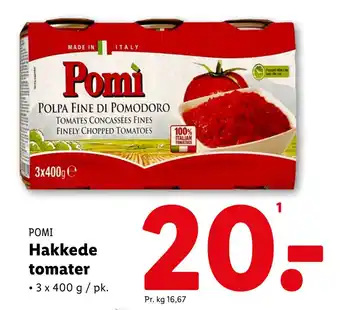 Lidl Hakkede tomater tilbud