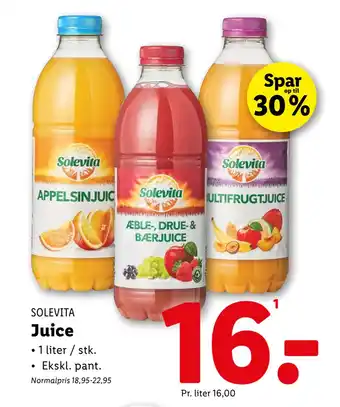 Lidl Juice tilbud