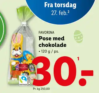 Lidl Pose med chokolade tilbud