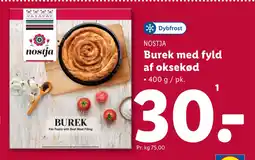 Lidl Burek med fyld af oksekød tilbud