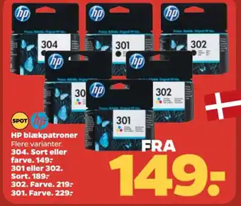 Netto HP blækpatroner tilbud