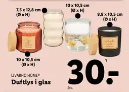 Lidl Duftlys i glas tilbud