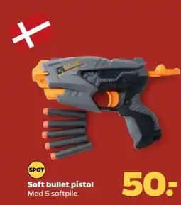 Netto Soft bullet pistol Med 5 softpile. tilbud