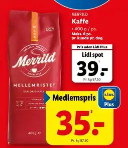 Lidl Kaffe tilbud