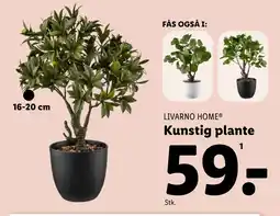 Lidl Kunstig plante tilbud