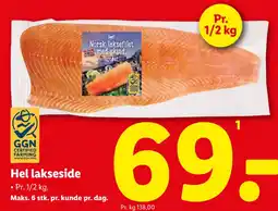 Lidl Hel lakseside tilbud