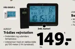 Lidl Trådløs vejrstation tilbud