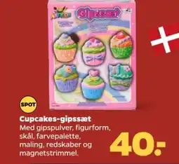 Netto Cupcakes-gipssæt tilbud